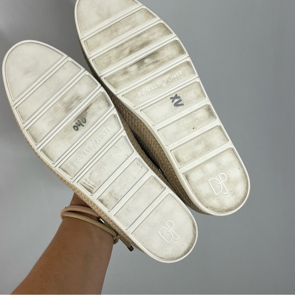 Donald J Pliner Size 7.5 Paryn Slip On Leather Espadrille Loafer - Picture 5 of 7